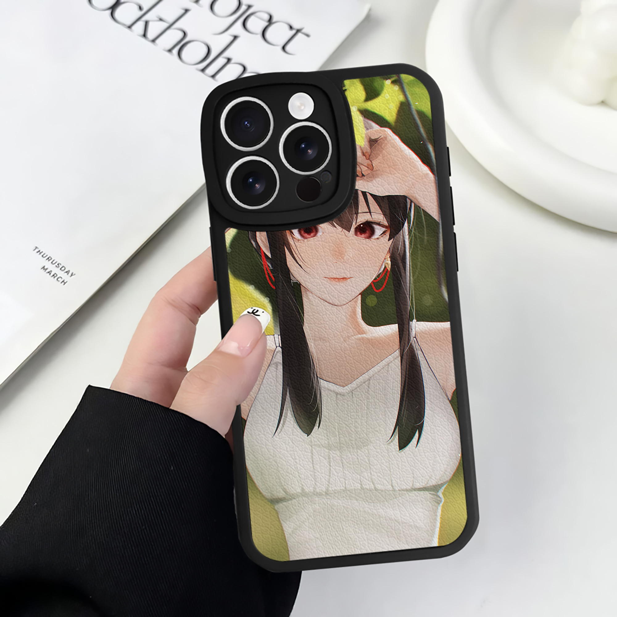 （画像用） SPY×FAMILY间谍家家酒 【iPhone 16シリーズ対応】シリコンスマホケース（レザー調） 材質：シリコン